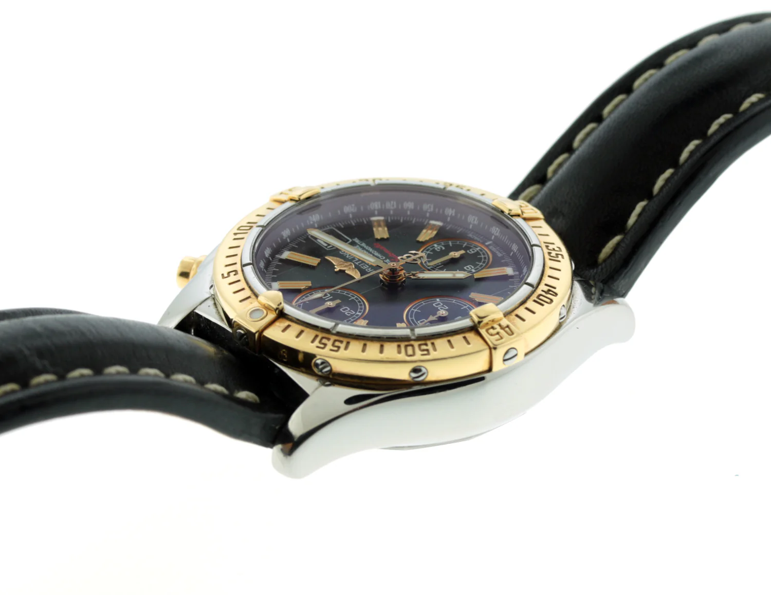 Breitling Chrono Cockpit 39MM Black Dial Rose Gold/Steel Watch C13358 - Image 4
