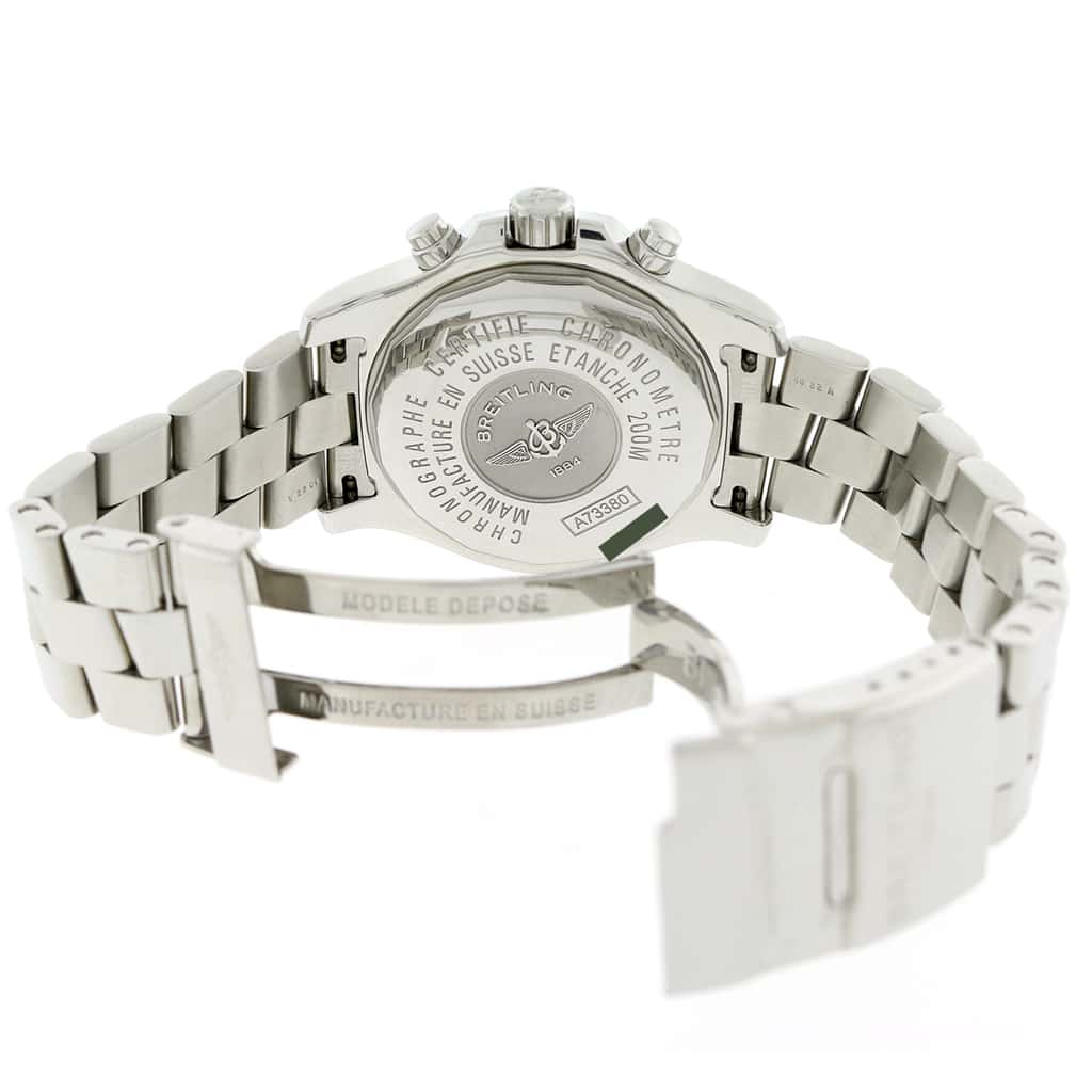 Breitling Chrono Colt 41MM Black Dial Chronograph Stainless Steel Mens Watch A73380 - Image 7