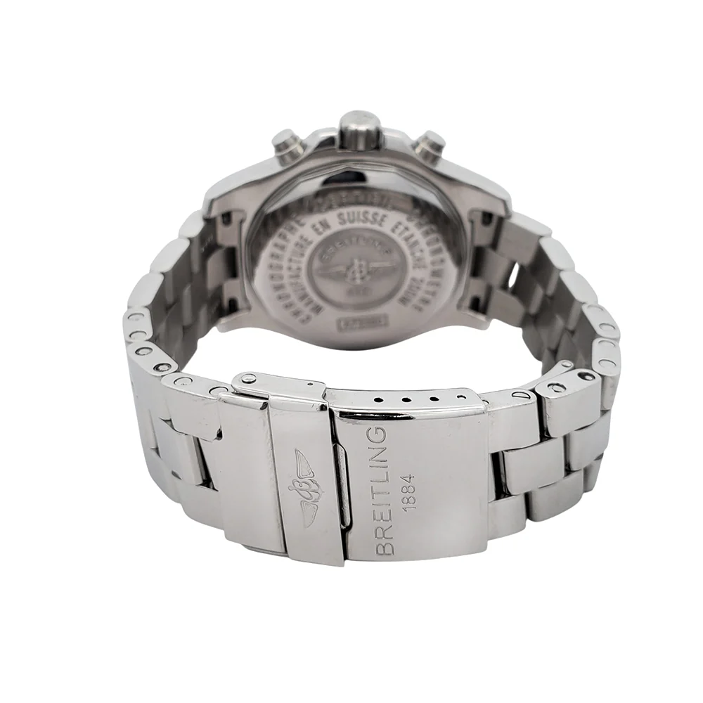 Breitling Chrono Colt Steel 41mm Silver/Blue Dial Chronograph Watch A73380 - Image 5