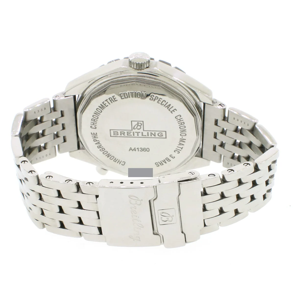 Breitling Chrono-Matic 44MM Automatic Chronograph Stainless Steel Mens Watch A41360 - Image 6