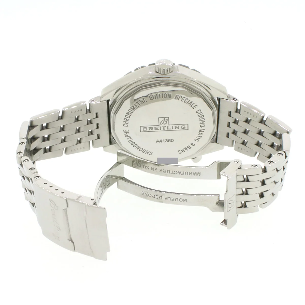 Breitling Chrono-Matic 44MM Automatic Chronograph Stainless Steel Mens Watch A41360 - Image 7