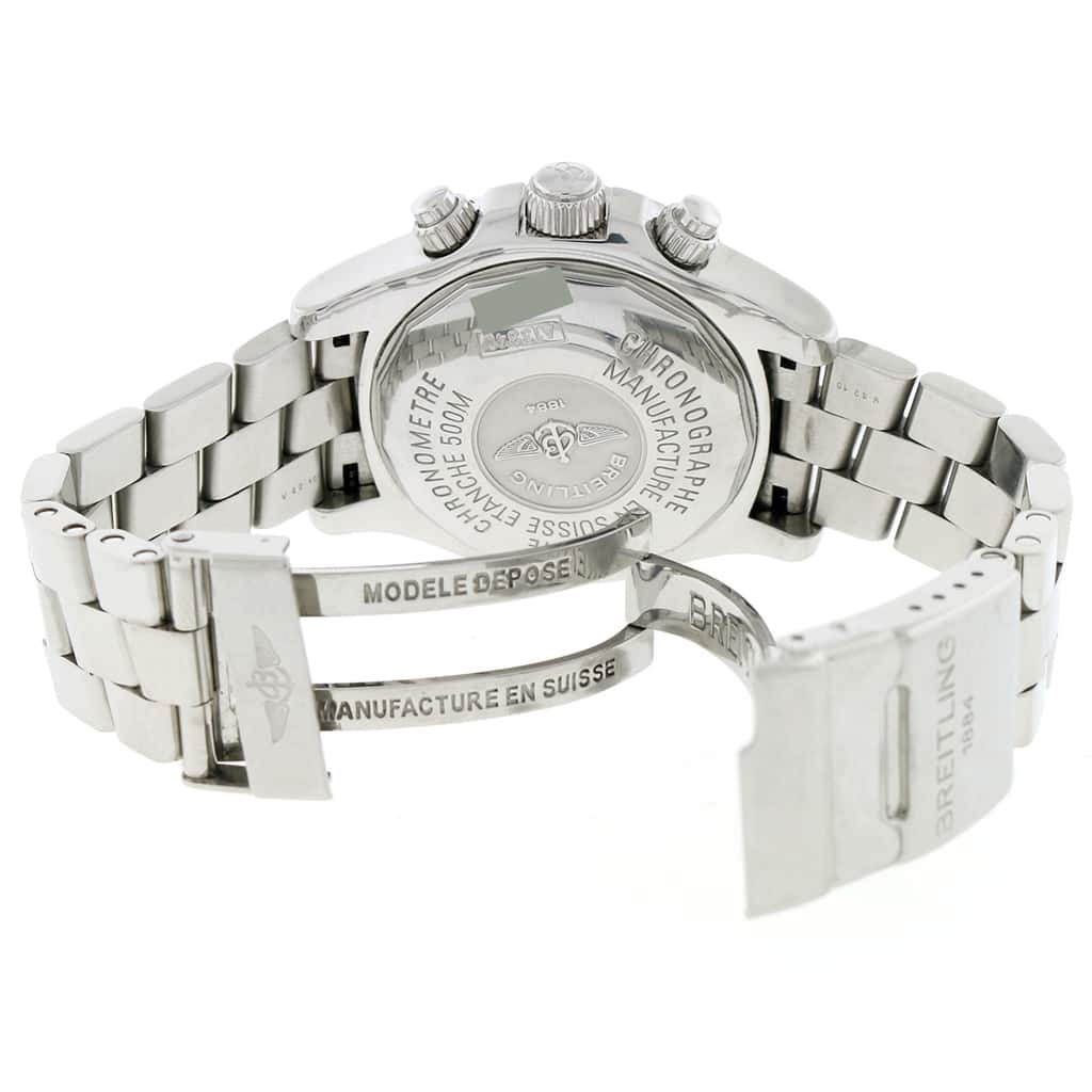 Breitling Chrono SuperOcean Day Date Black Dial 42MM Automatic Stainless Steel Mens Watch A13340 - Image 8
