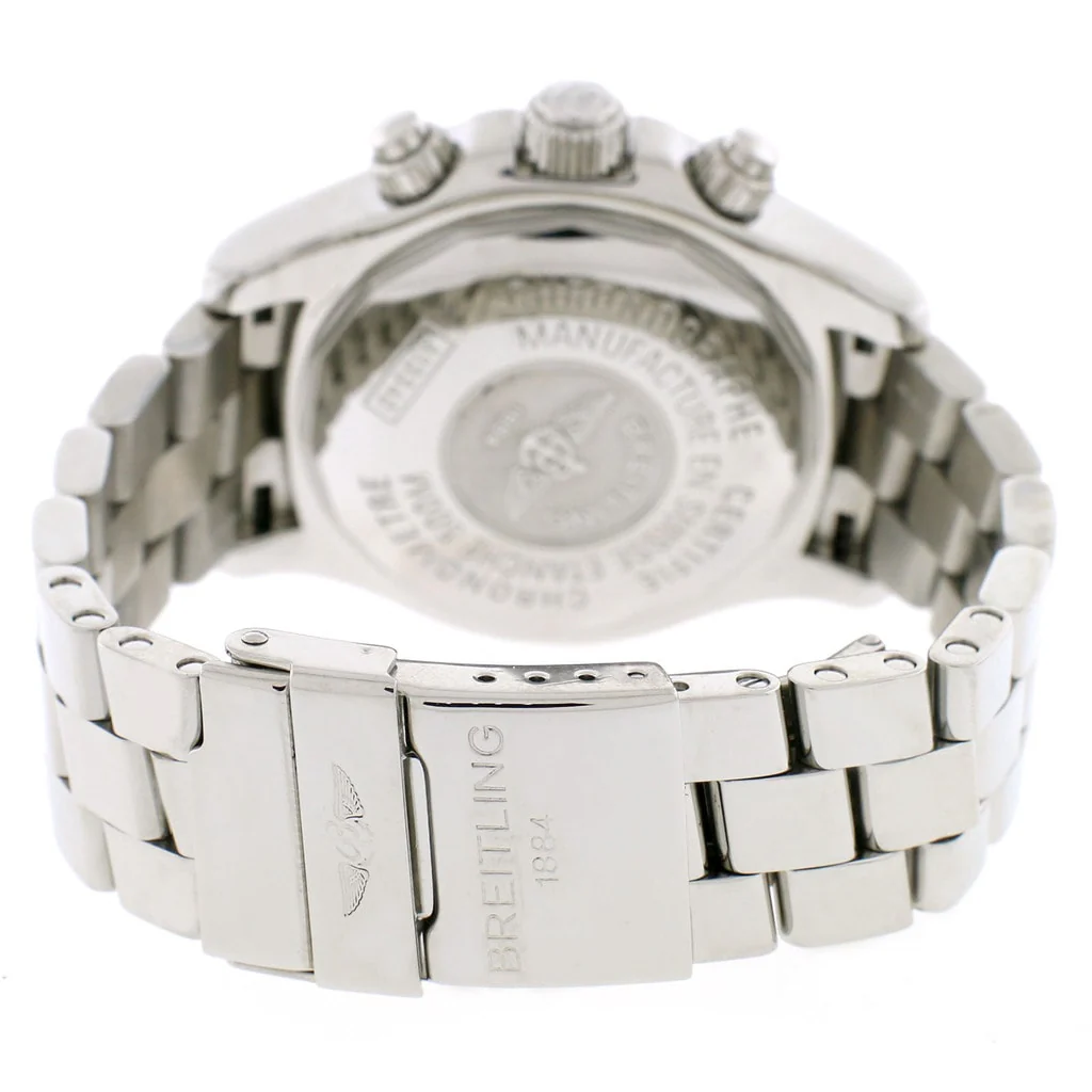 Breitling Chrono SuperOcean Day Date Blue Concentric Dial 42MM Automatic Stainless Steel Mens Watch A13340 w/Diamond Bezel - Image 7