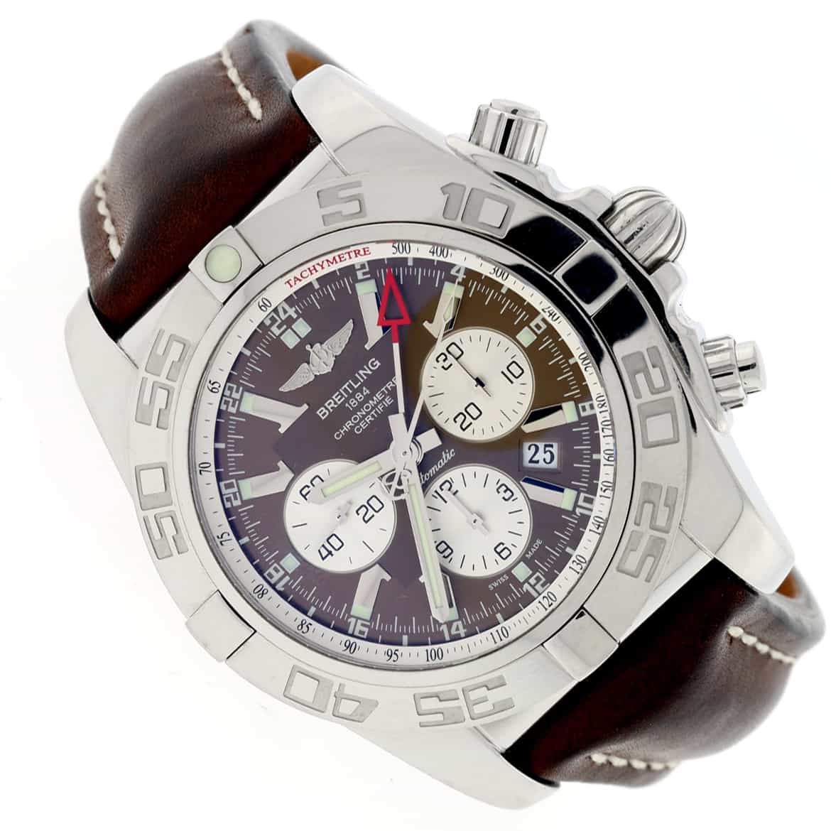 Breitling Chronomat 01 Chronograph 44MM Brown Dial Automatic Stainless Steel Mens Watch AB0410 - Image 3