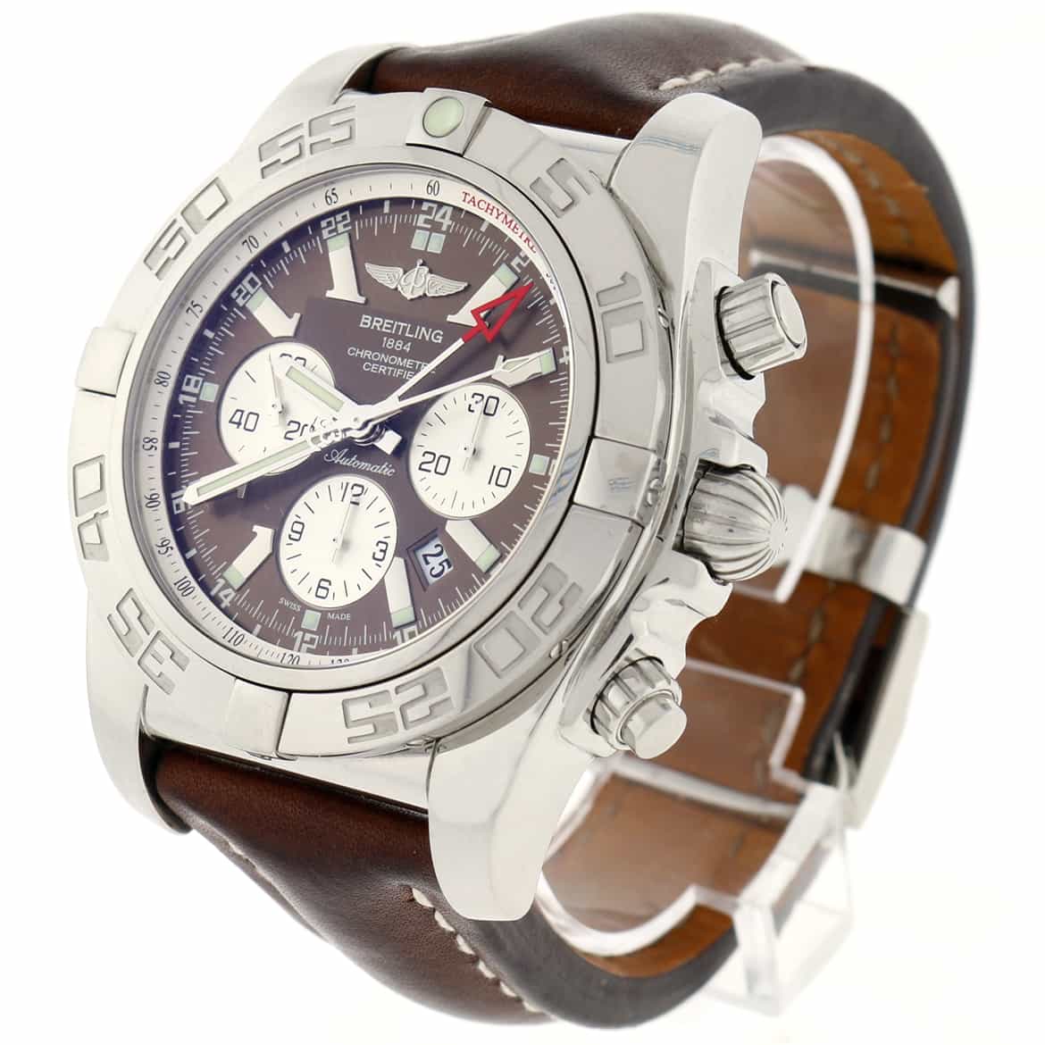 Breitling Chronomat 01 Chronograph 44MM Brown Dial Automatic Stainless Steel Mens Watch AB0410 - Image 5
