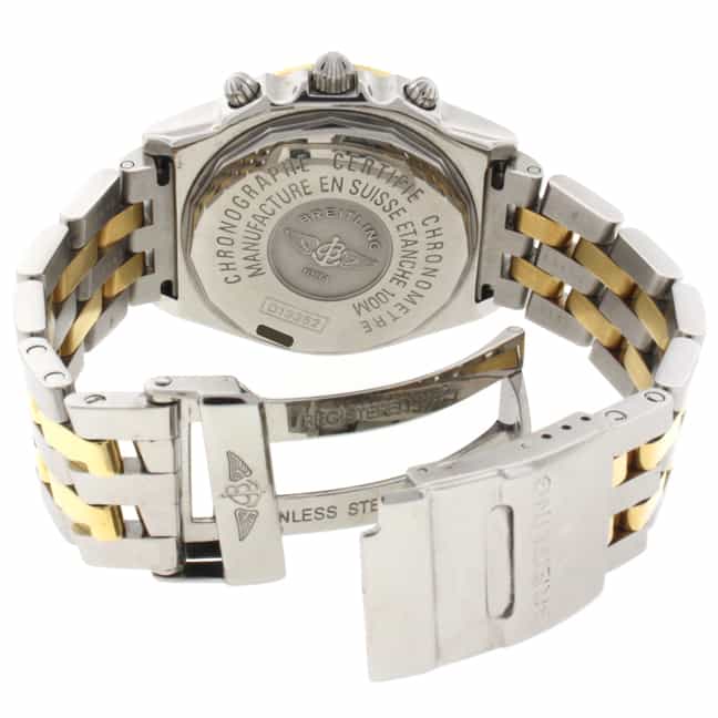 Breitling Chronomat 2-Tone 18K Gold/Steel Original MOP Dial Automatic Mens Watch D13352 - Image 9