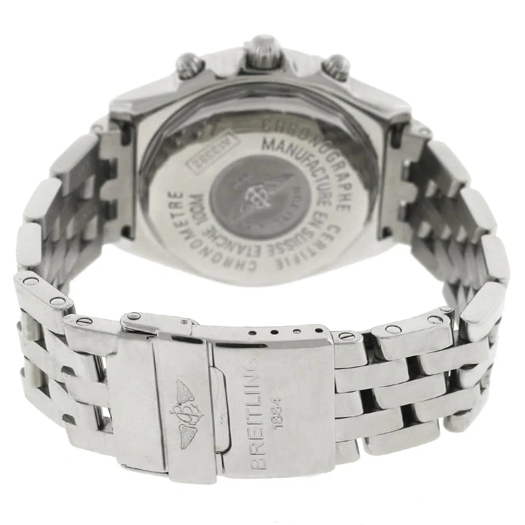 Breitling Chronomat 39M Black/Silver Dial Chronograph Automatic Stainless Steel Mens Watch A13352 - Image 7