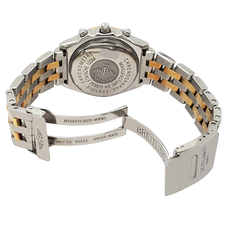Breitling Chronomat 39MM 2-Tone Black Dial Mens Watch D13352 - Image 4