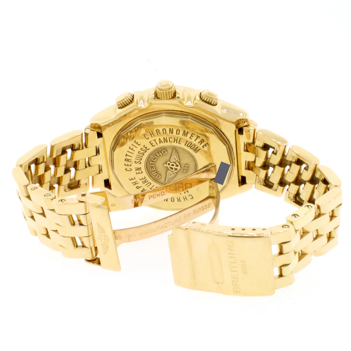 Breitling Chronomat Crosswind Special 44MM Yellow Gold Big Date Chronograph Automatic Watch K44355 - Image 6