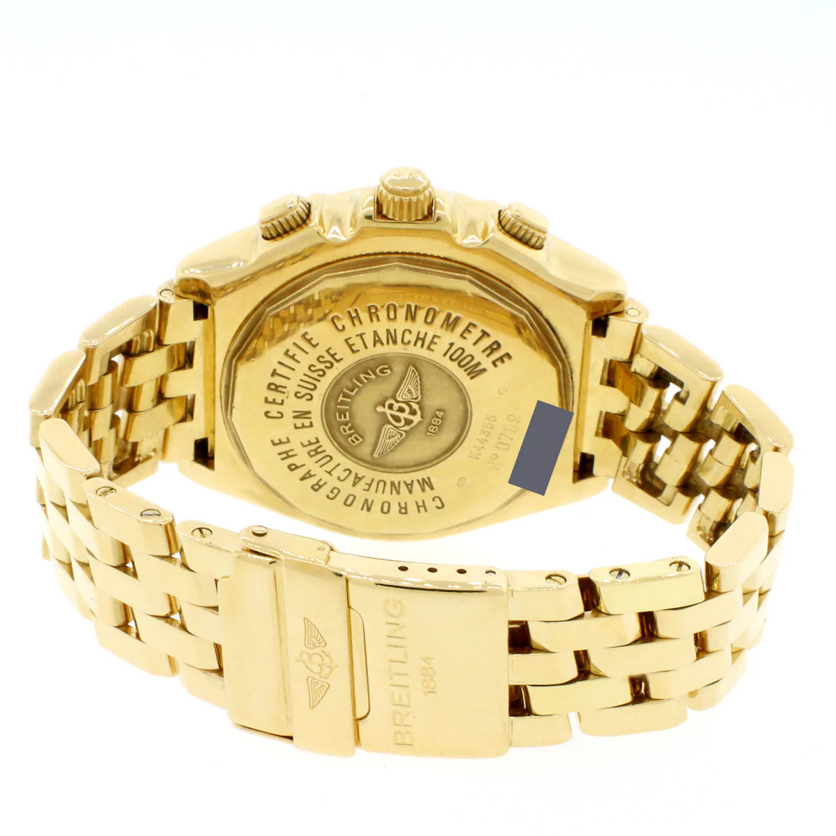 Breitling Chronomat Crosswind Special 44MM Yellow Gold Big Date Chronograph Automatic Watch K44355 - Image 7