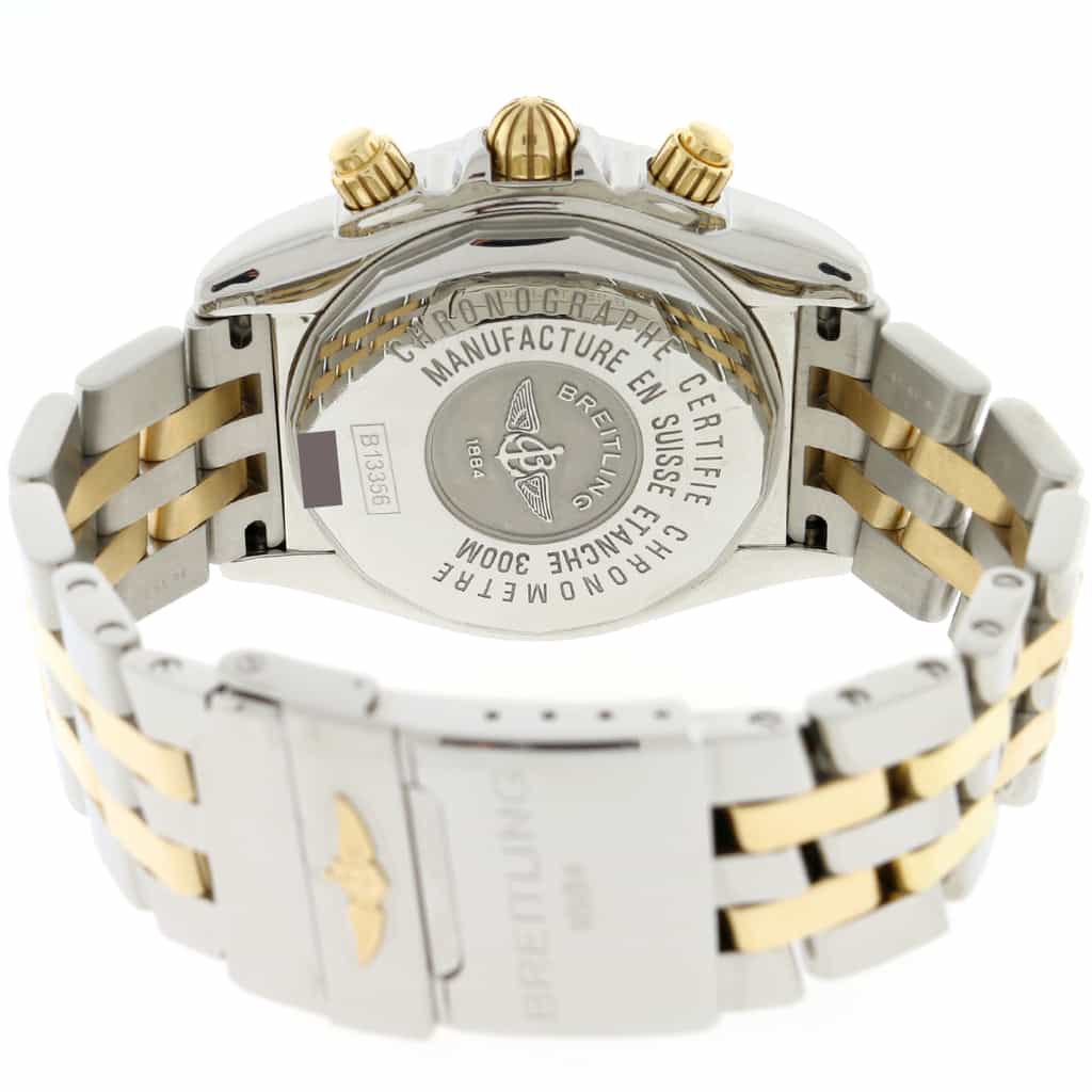 Breitling Chronomat Evolution 2-Tone Gold/Steel Original MOP Dial 44mm Chronograph Mens Watch B13356 - Image 6