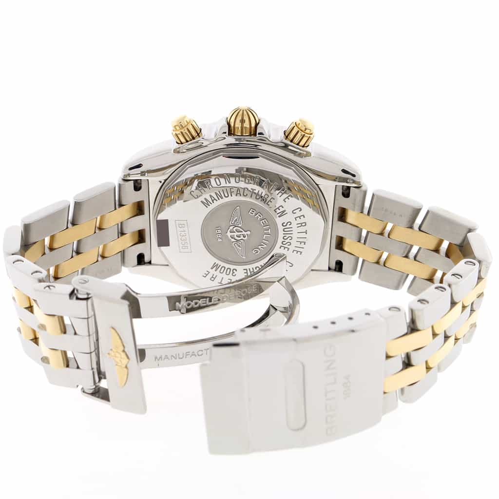 Breitling Chronomat Evolution 2-Tone Gold/Steel Original MOP Dial 44mm Chronograph Mens Watch B13356 - Image 7