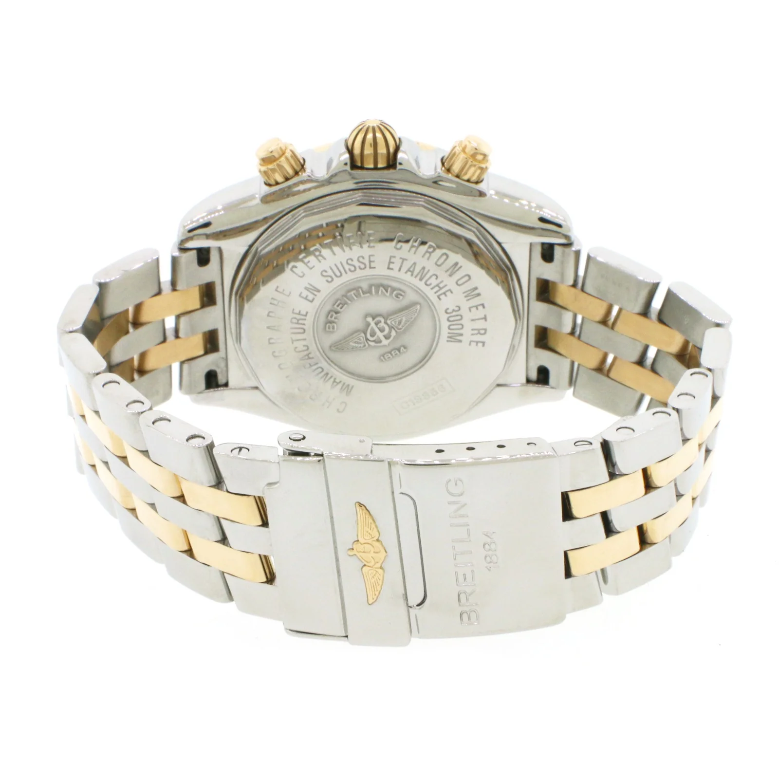 Breitling Chronomat Evolution 44mm Rose/Steel Watch C13356 Box Papers - Image 3