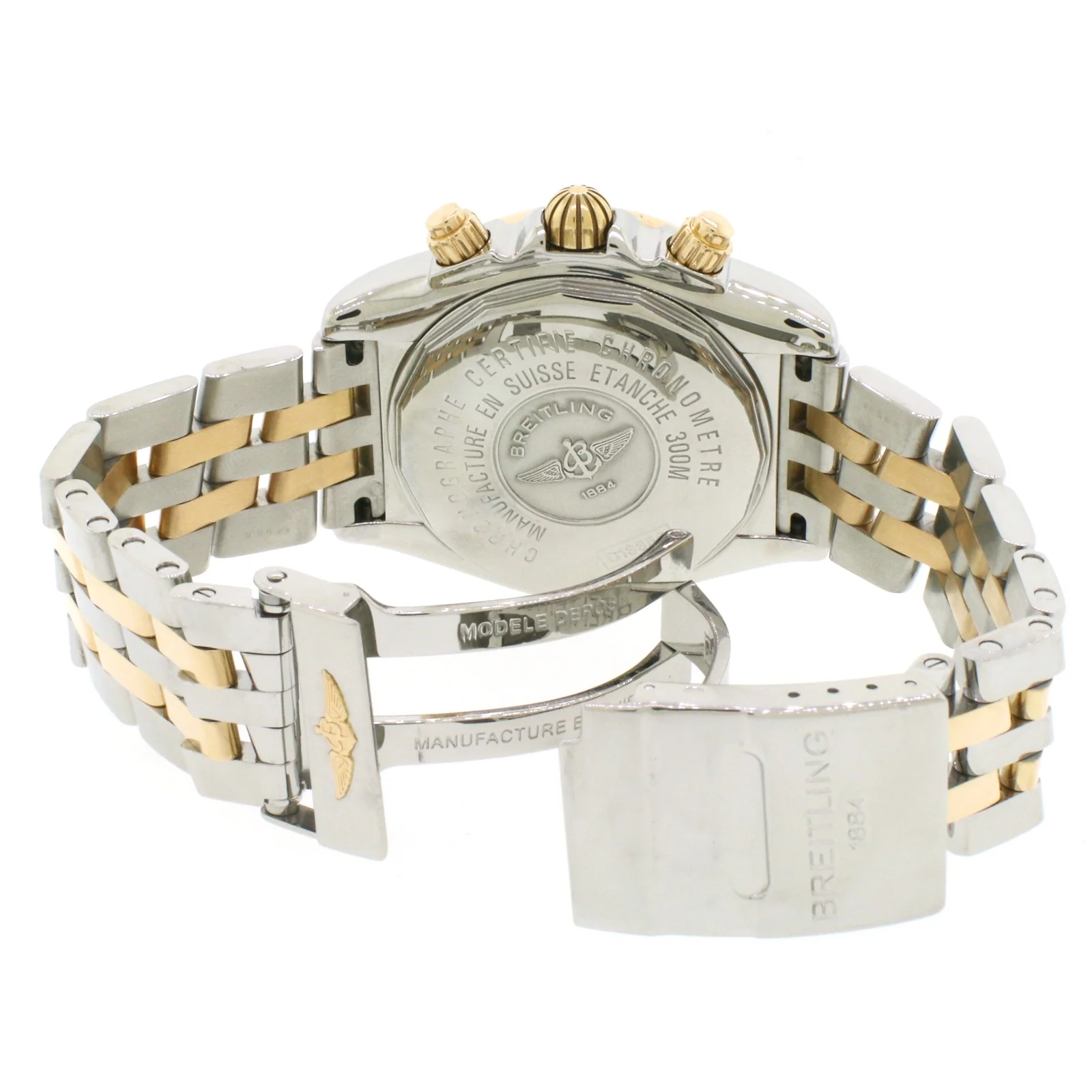 Breitling Chronomat Evolution 44mm Rose/Steel Watch C13356 Box Papers - Image 5