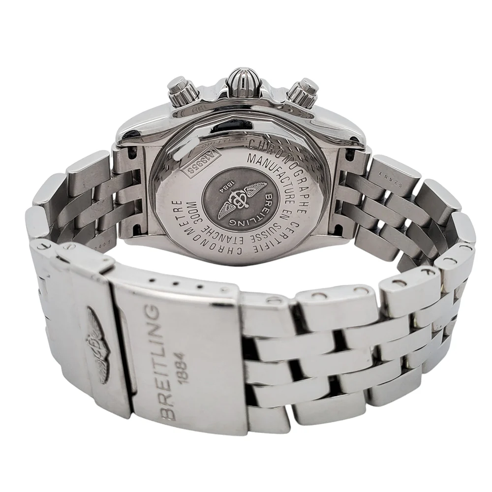 Breitling Chronomat Evolution Black Concentric Chronograph 44mm Steel Watch A13356 - Image 5