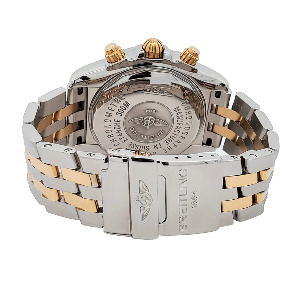 Breitling Chronomat Evolution Chronograph 44mm Black Dial 2-Tone Watch B13356 - Image 4