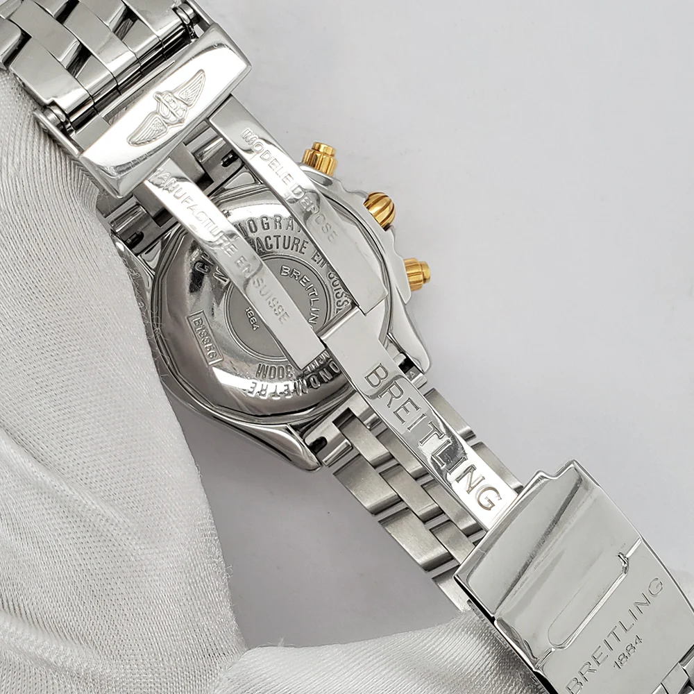 Breitling Chronomat Evolution Chronograph 44MM Black Dial Watch B13356 - Image 5