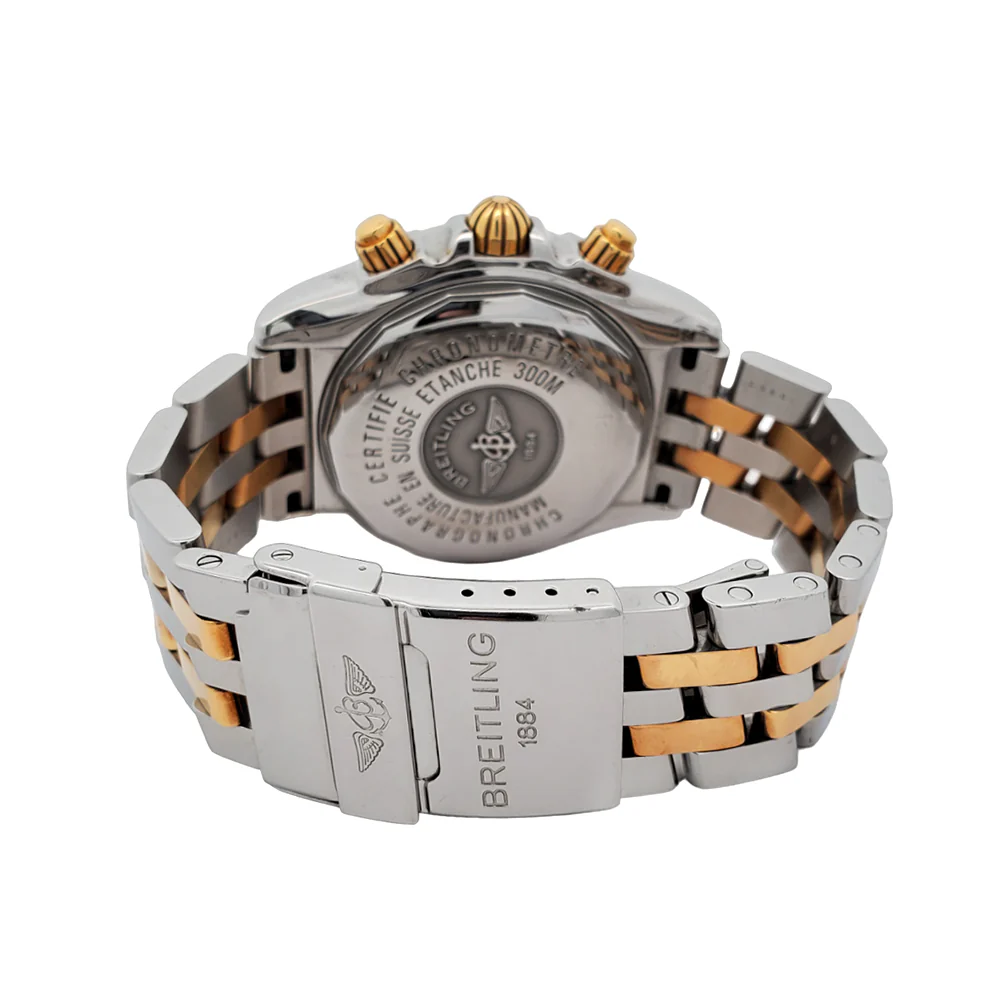 Breitling Chronomat Evolution Chronograph 44mm Factory White MOP Diamond Dial Watch B13356 - Image 5