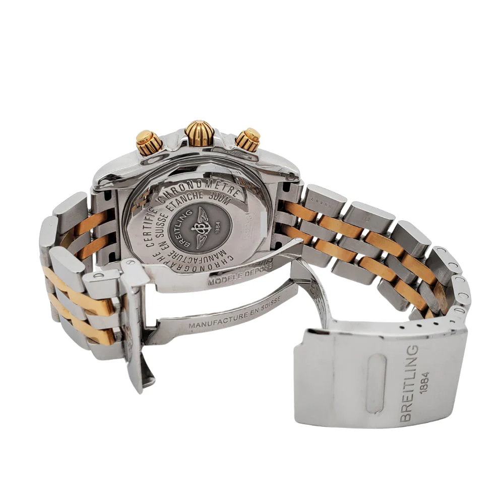 Breitling Chronomat Evolution Chronograph 44mm Factory White MOP Diamond Dial Watch B13356 - Image 6