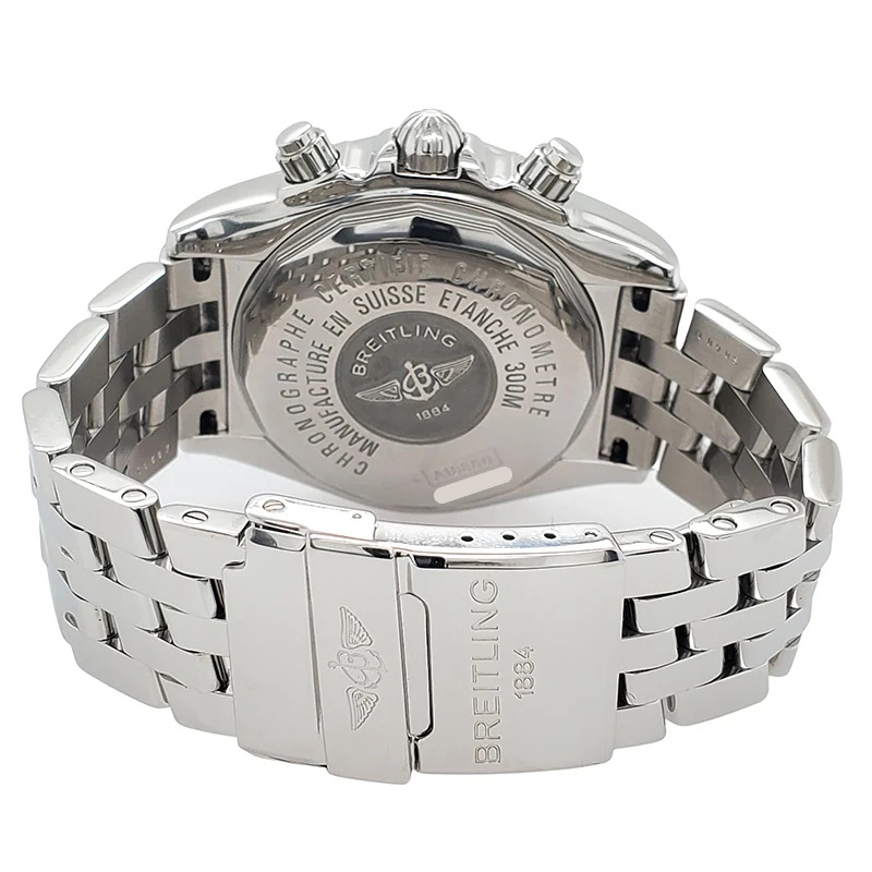 Breitling Chronomat Evolution Chronograph 44mm Gray Dial Stainless Steel Watch A13356 - Image 4