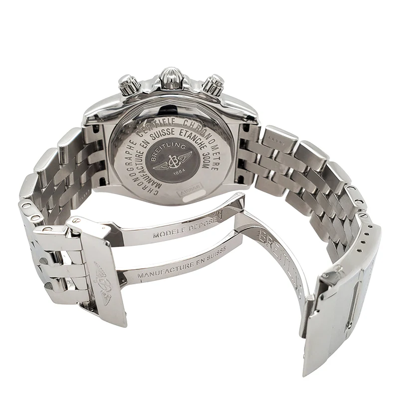 Breitling Chronomat Evolution Chronograph 44mm Gray Dial Stainless Steel Watch A13356 - Image 5