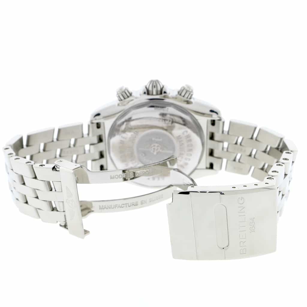 Breitling Chronomat Evolution Chronograph 44MM Grey Concentric Dial Automatic Stainless Steel Mens Watch A13356 - Image 8