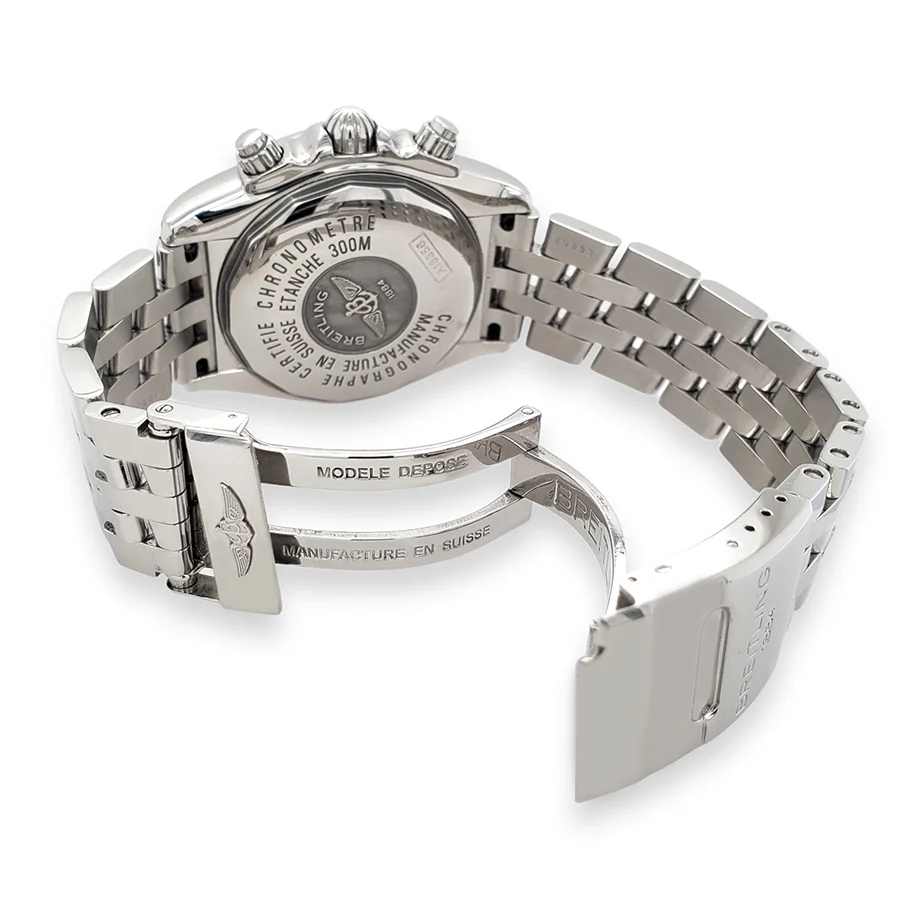 Breitling Chronomat Evolution Gray Dial Chronograph 44mm Steel Watch A13356 - Image 5