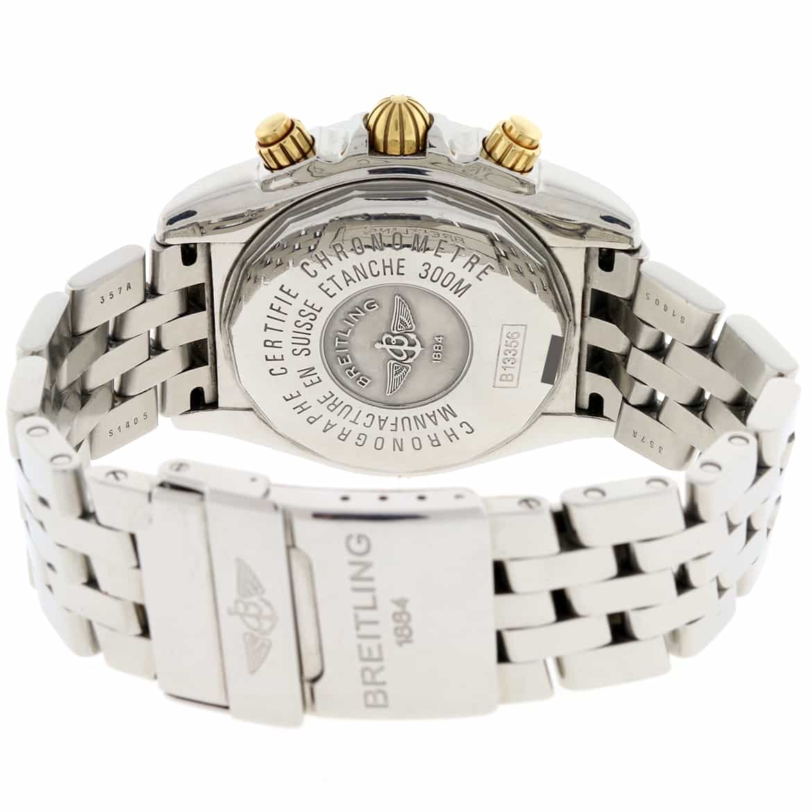 Breitling Chronomat Evolution Original MOP Diamond Dial Stainless Steel 44mm Chronograph Mens Watch B13356 - Image 4