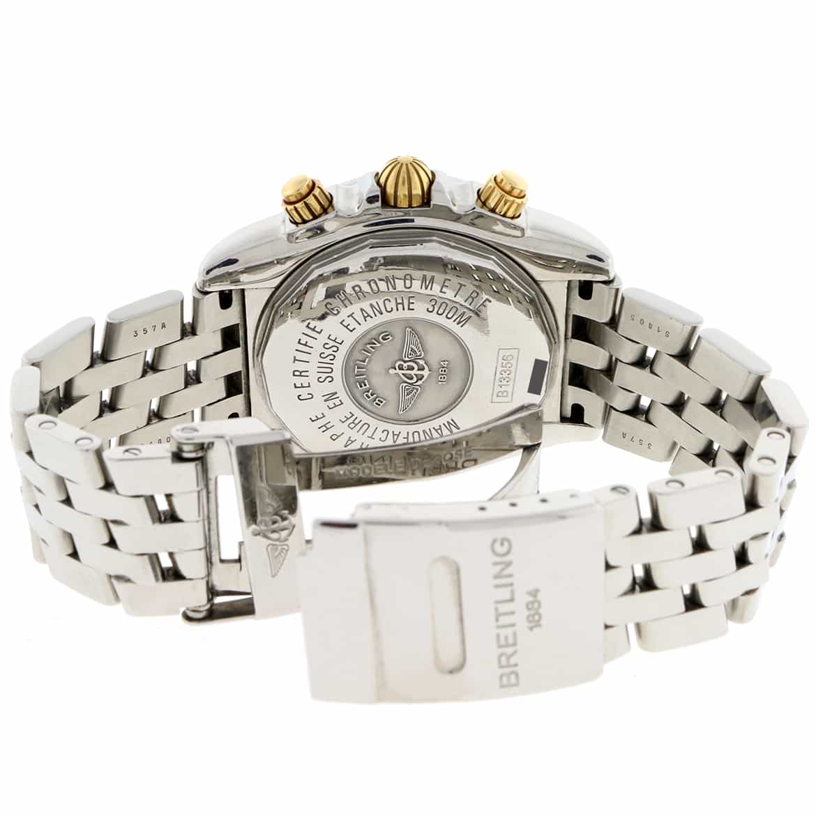Breitling Chronomat Evolution Original MOP Diamond Dial Stainless Steel 44mm Chronograph Mens Watch B13356 - Image 5