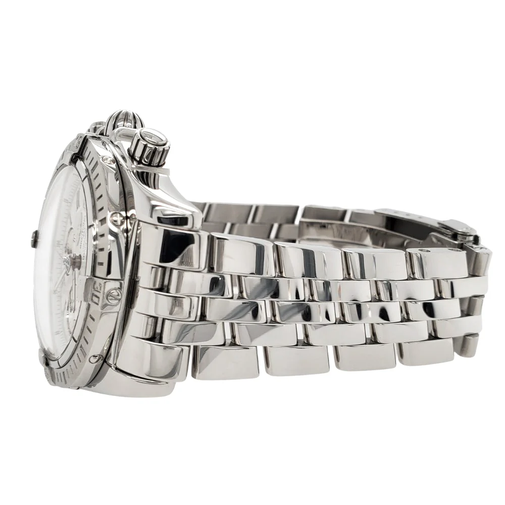 Breitling Chronomat Evolution White Dial Chronograph 44mm Stainless Steel Watch A13356 - Image 3