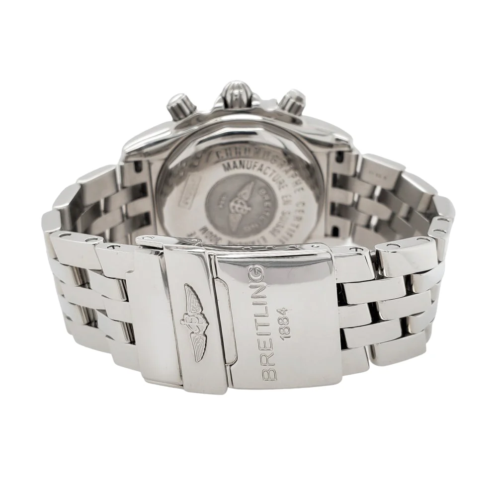 Breitling Chronomat Evolution White Dial Chronograph 44mm Stainless Steel Watch A13356 - Image 4