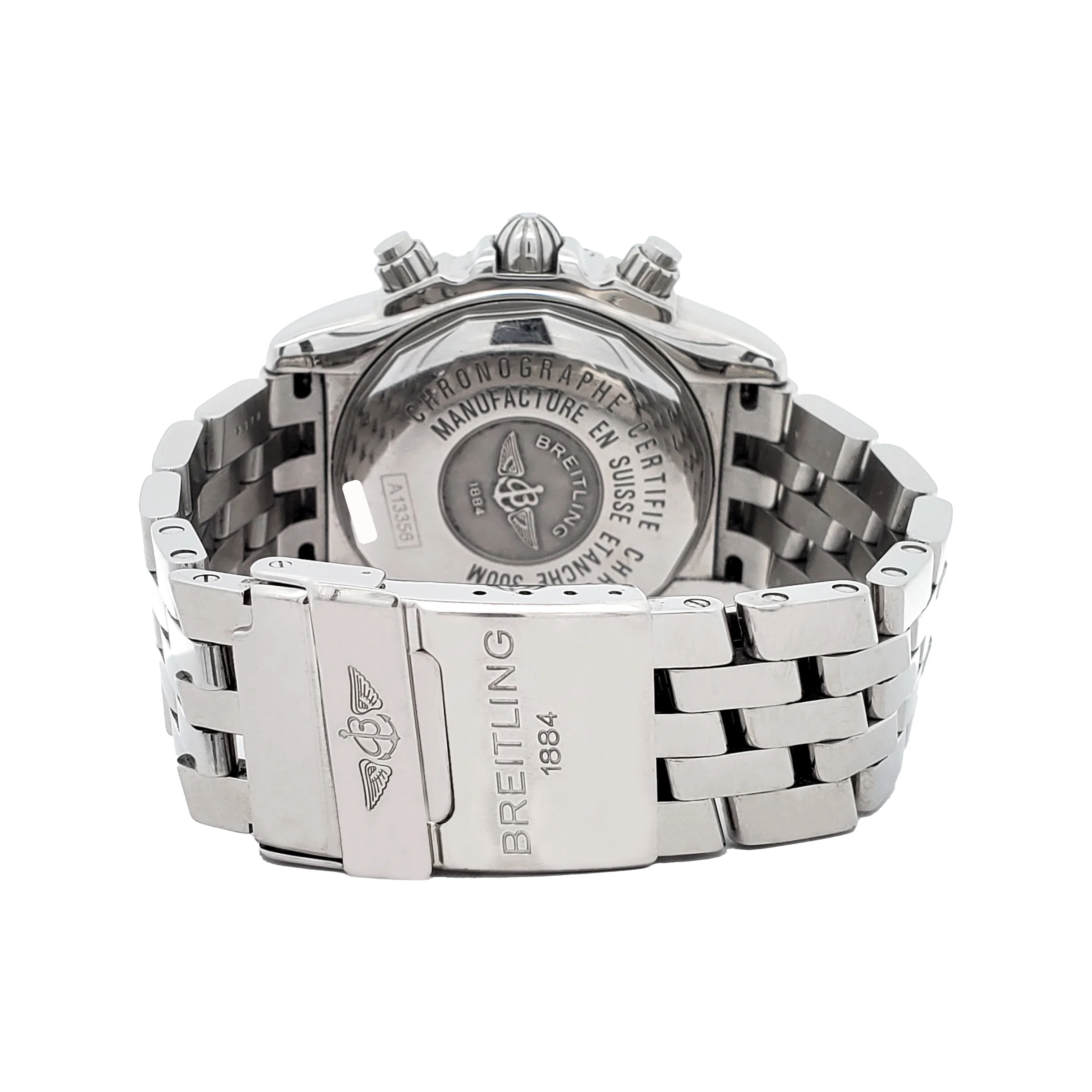Breitling Chronomat Evolution White Dial Chronograph 44mm Steel Watch A13356 - Image 5