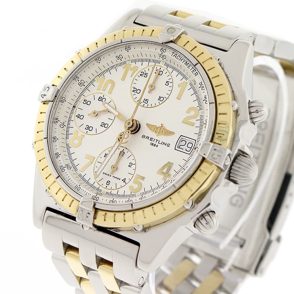 Breitling Chronomat Vitesse 2-Tone Gold/Steel Original Cream Dial 41mm Chronograph Automatic Mens Watch B13050.1 - Image 2
