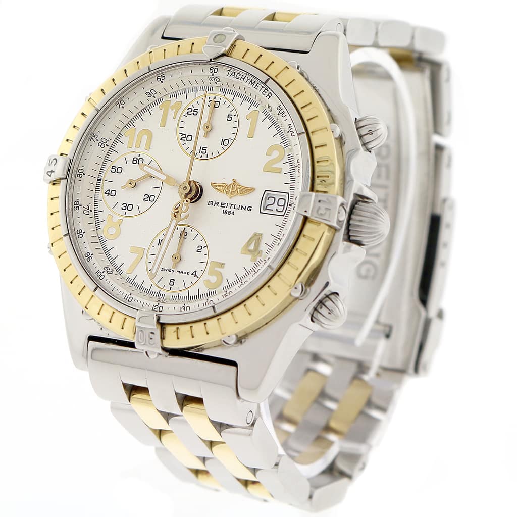 Breitling Chronomat Vitesse 2-Tone Gold/Steel Original Cream Dial 41mm Chronograph Automatic Mens Watch B13050.1 - Image 4