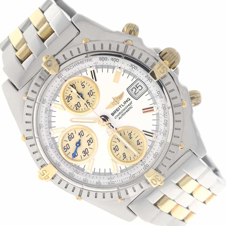 Breitling Chronomat Vitesse 2-Tone 18K Yellow Gold/Stainless Steel 41mm Automatic Mens Watch B13050 - Image 3