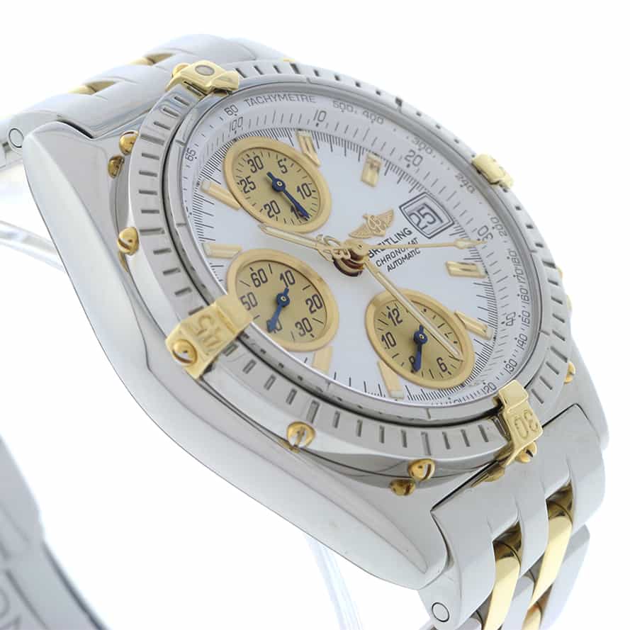 Breitling Chronomat Vitesse 2-Tone 18K Yellow Gold/Stainless Steel 41mm Automatic Mens Watch B13050 - Image 4