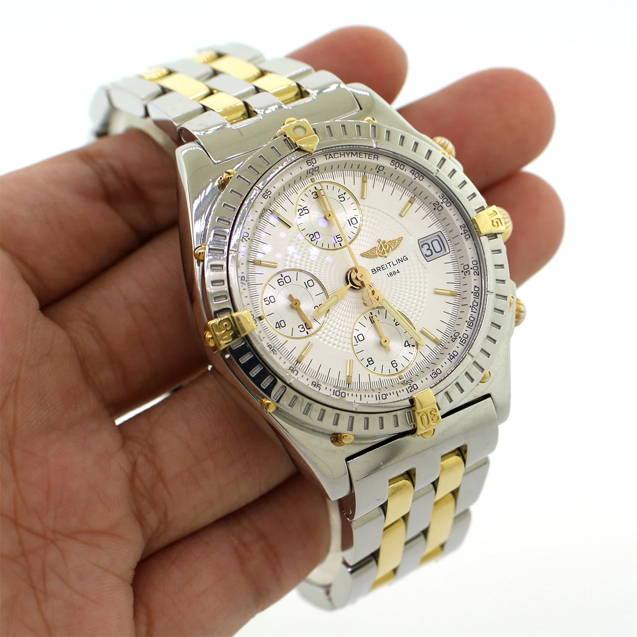 Breitling Chronomat Vitesse 40.5MM 2-Tone Yellow Gold/Stainless Steel Watch B13050.1 - Image 7
