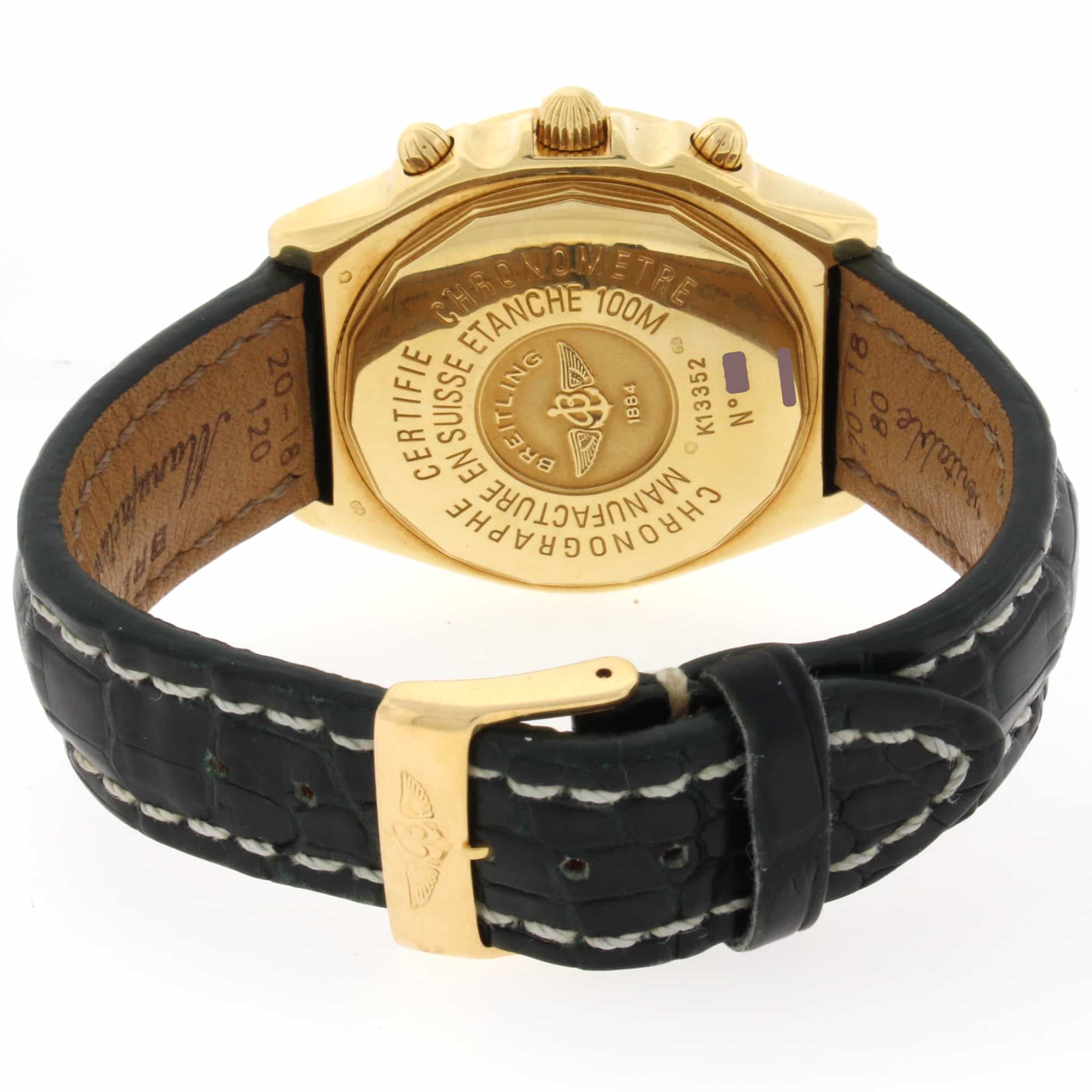 Breitling Chronomat Windrider 18K Yellow Gold 39MM Automatic Mens Watch K13352 - Image 8