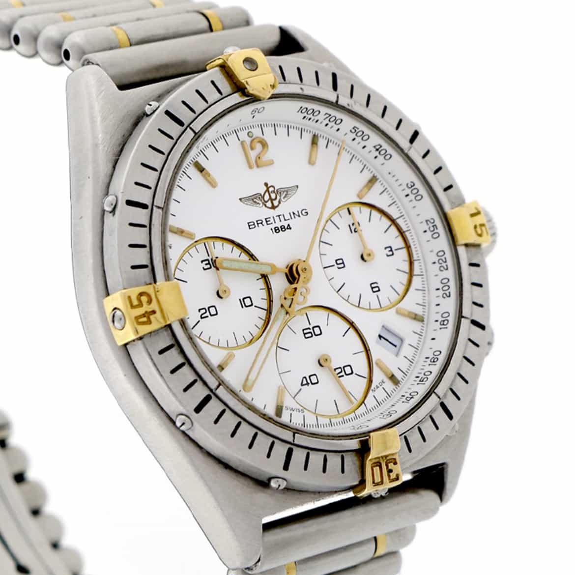 Breitling Chronomat Windrider Sextant Chronograph White Dial 36MM Stainless Steel Watch B55045 - Image 2