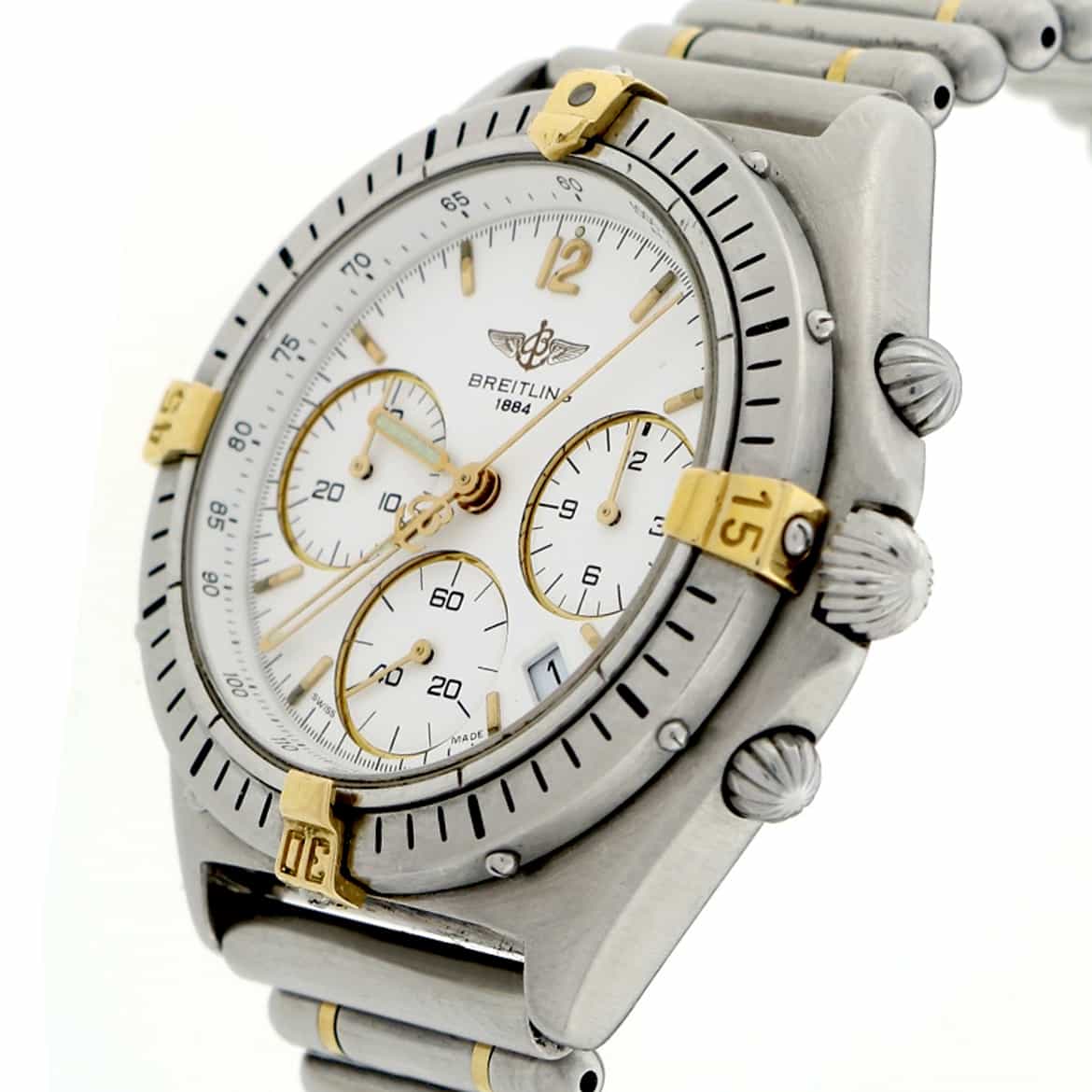 Breitling Chronomat Windrider Sextant Chronograph White Dial 36MM Stainless Steel Watch B55045 - Image 3
