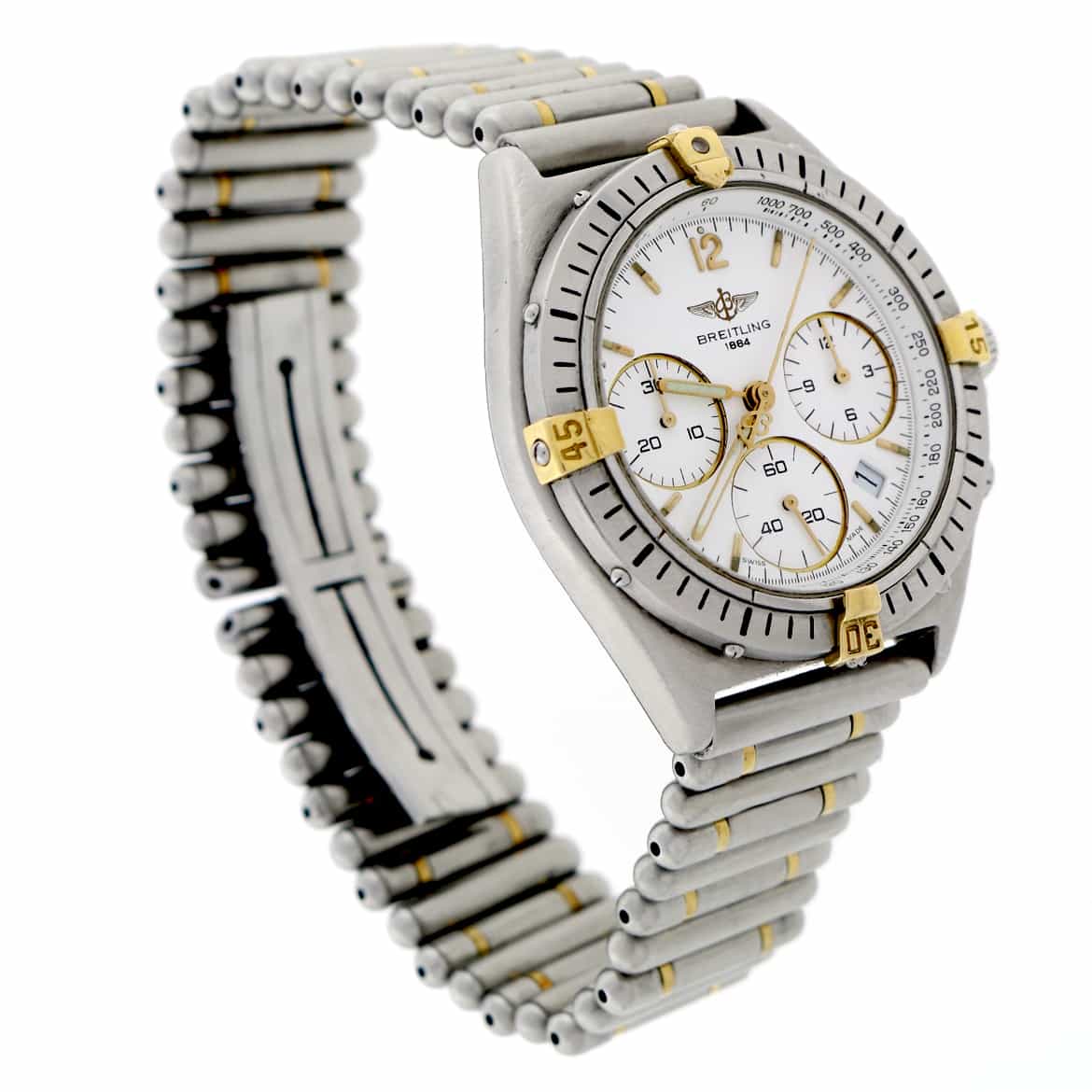 Breitling Chronomat Windrider Sextant Chronograph White Dial 36MM Stainless Steel Watch B55045 - Image 5
