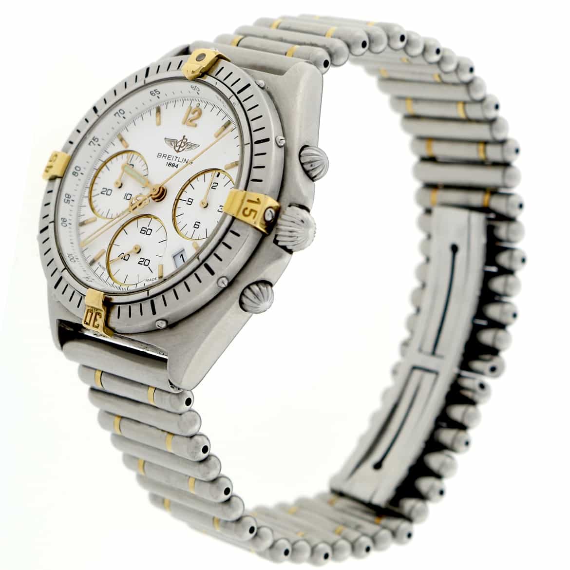 Breitling Chronomat Windrider Sextant Chronograph White Dial 36MM Stainless Steel Watch B55045 - Image 6