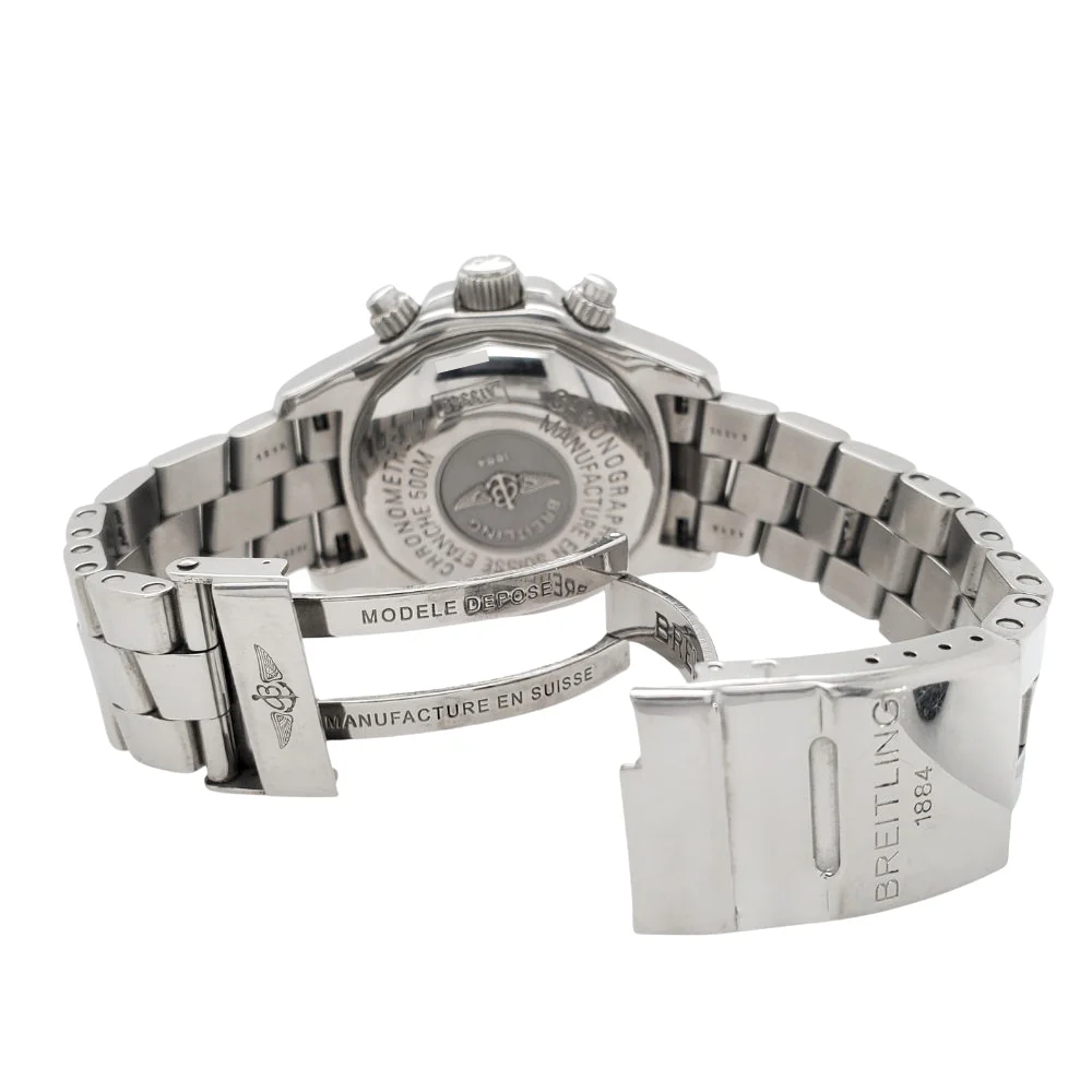 Breitling Chronometre Superocean 42MM Day Date Steel Watch with Silver Dial A13340 Box Papers - Image 5
