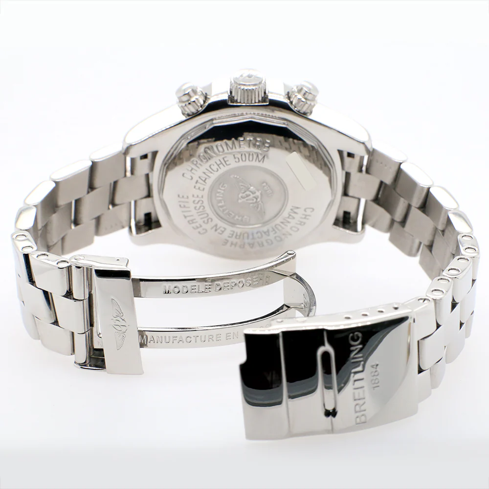 Breitling Chronometre Superocean 42MM Day Date Steel Watch with Silver Dial A13340 - Image 8