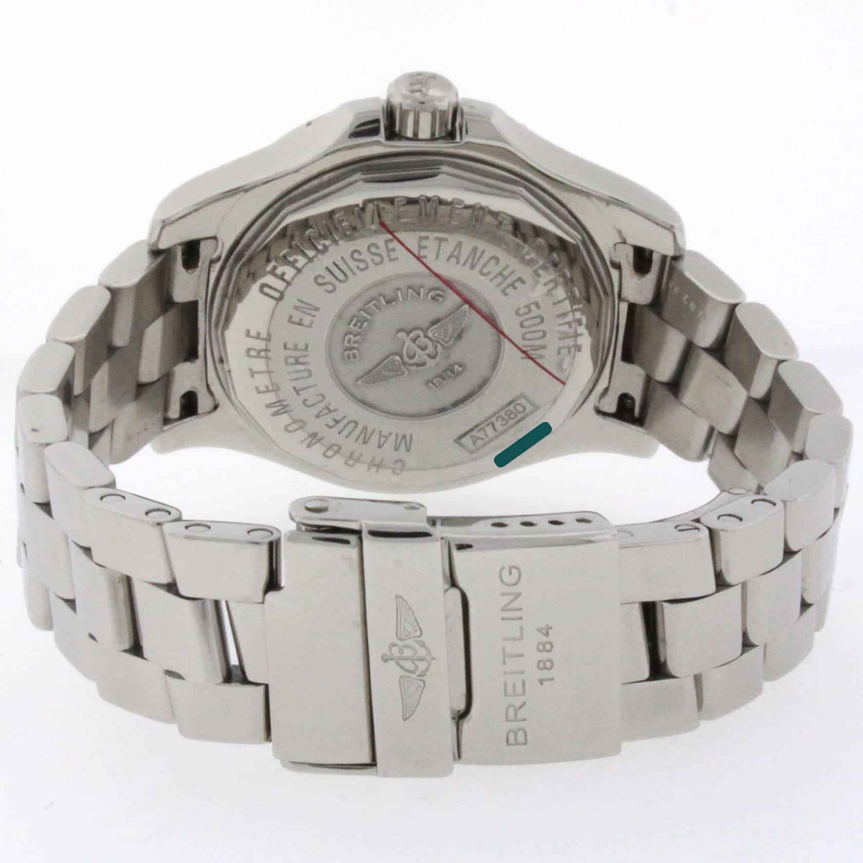 Breitling Colt Oceane Stainless Steel 33MM Ladies Watch w/Diamonds A77380 - Image 8