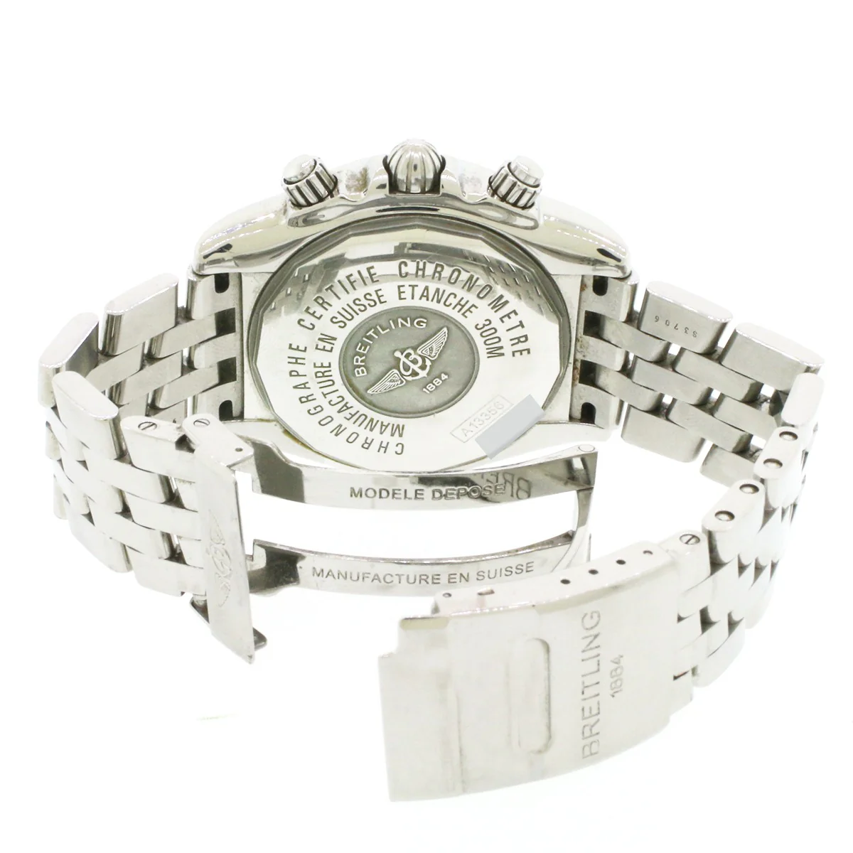Breitling Evolution Factory MOP Dial Steel 44mm Watch A13356 - Image 6