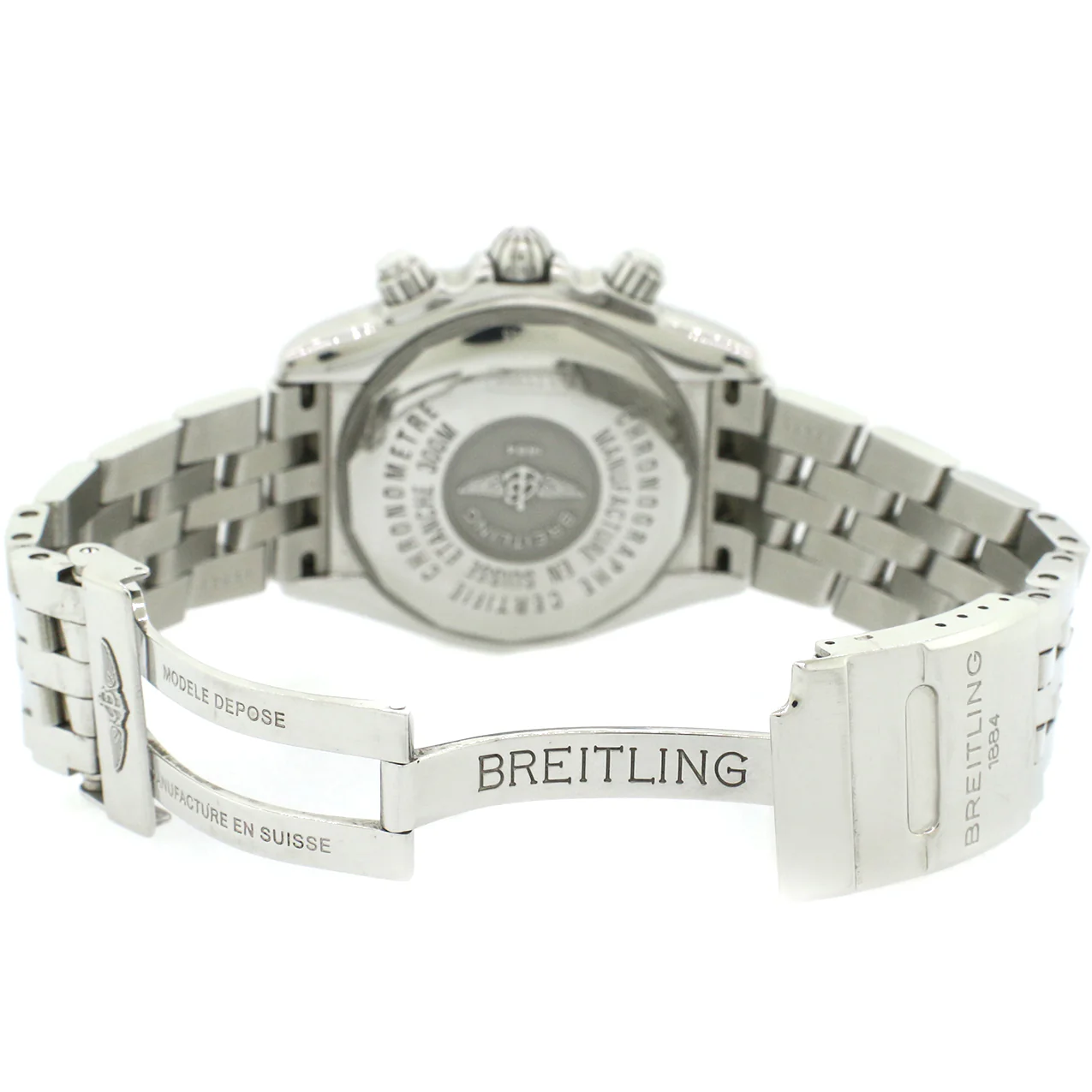 Breitling Evolution Red Dial Chronograph 44MM Steel Watch A13356 - Image 6