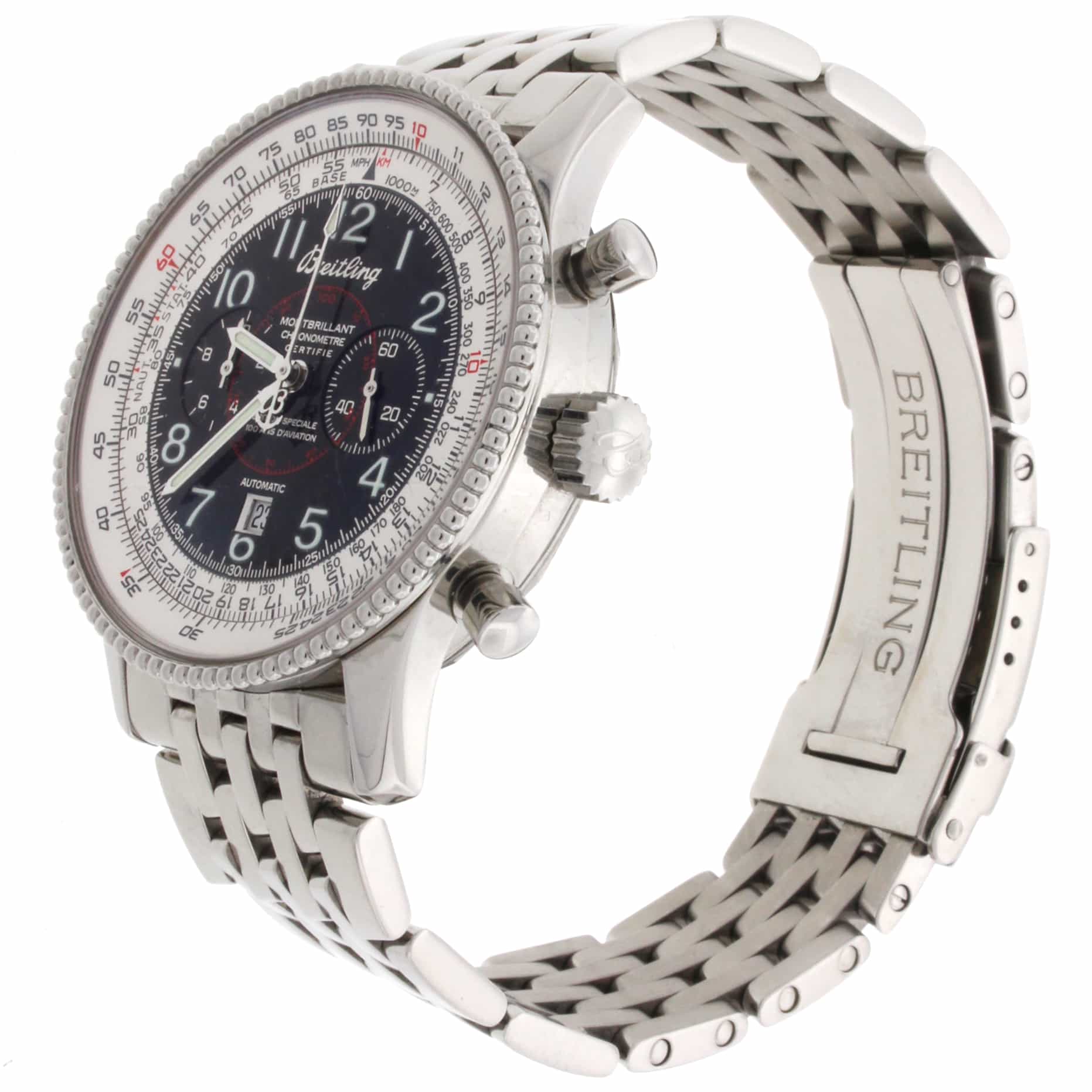 Breitling Montbrillant 1903 Flyback 42MM Special Edition Automatic Stainless Steel Mens Watch A35330 - Image 3