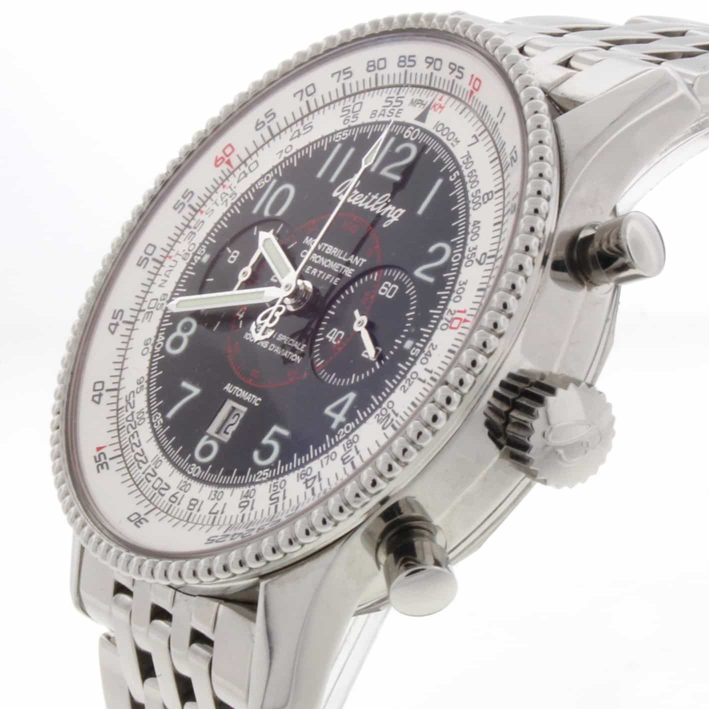 Breitling Montbrillant 1903 Flyback 42MM Special Edition Automatic Stainless Steel Mens Watch A35330 - Image 4