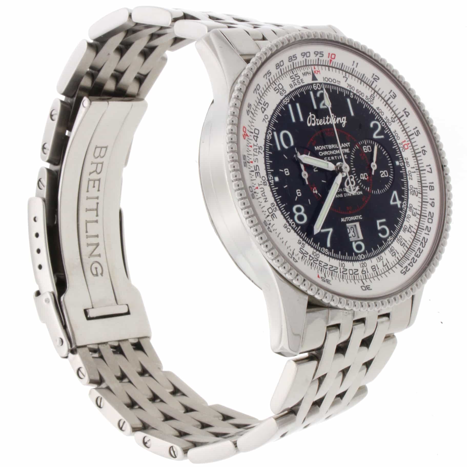 Breitling Montbrillant 1903 Flyback 42MM Special Edition Automatic Stainless Steel Mens Watch A35330 - Image 6